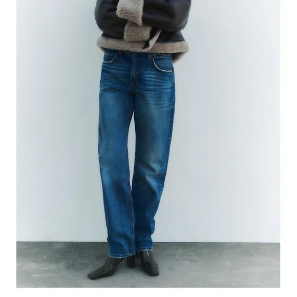 Zara Square Toe Patent Bootie Black Size 37 New without tag - Picture 2 of 10